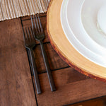 Fortessa Arezzo Brushed Black 18/10 Stainless Flatware Set