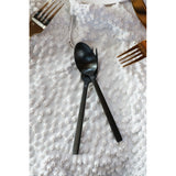 Fortessa Arezzo Brushed Black 18/10 Stainless Flatware Set, 20-Piece
