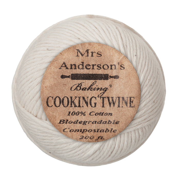Mrs. Anderson's Cotton Baking & Cooking Twine, Made in USA, 200-Foot Roll
