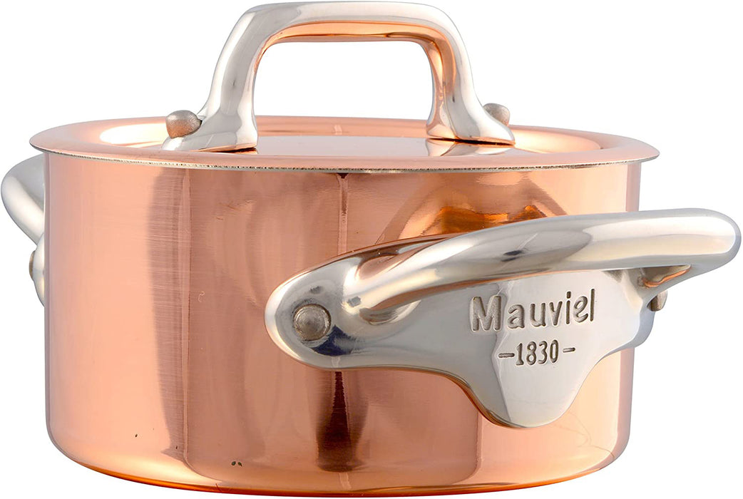 Mauviel M'Minis Copper Cocotte With Lid, 3.5 Inch