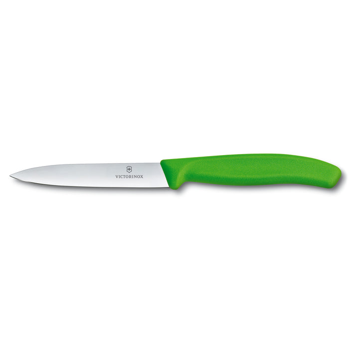 Victorinox Swiss Classic 4-Inch Straight Paring Knife, Spear Point Blade, Green