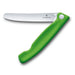 Victorinox Swiss Classic 4.5" Serrated Utility Knife, Foldable, Green