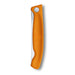 Victorinox Swiss Classic 4.5" Serrated Utility Knife, Foldable, Orange