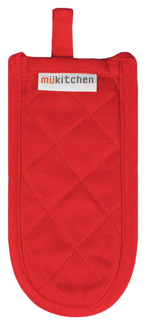 MU Kitchen 100% Cotton Terry-Lined Handle Slip, 7.5-Inch, Crimson