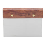 Dexter-Russell 6 Inch Dough Scraper With Walnut Handle, Stainless Steel