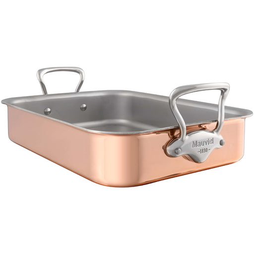 Mauviel M'150s Copper Tri-Ply Roasting Pan with Rack