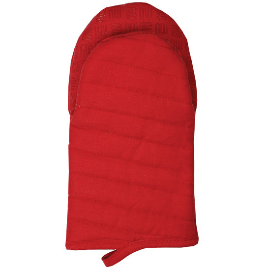 MU Kitchen Cotton Silicone Grip Oven Mitt - Pepper Red