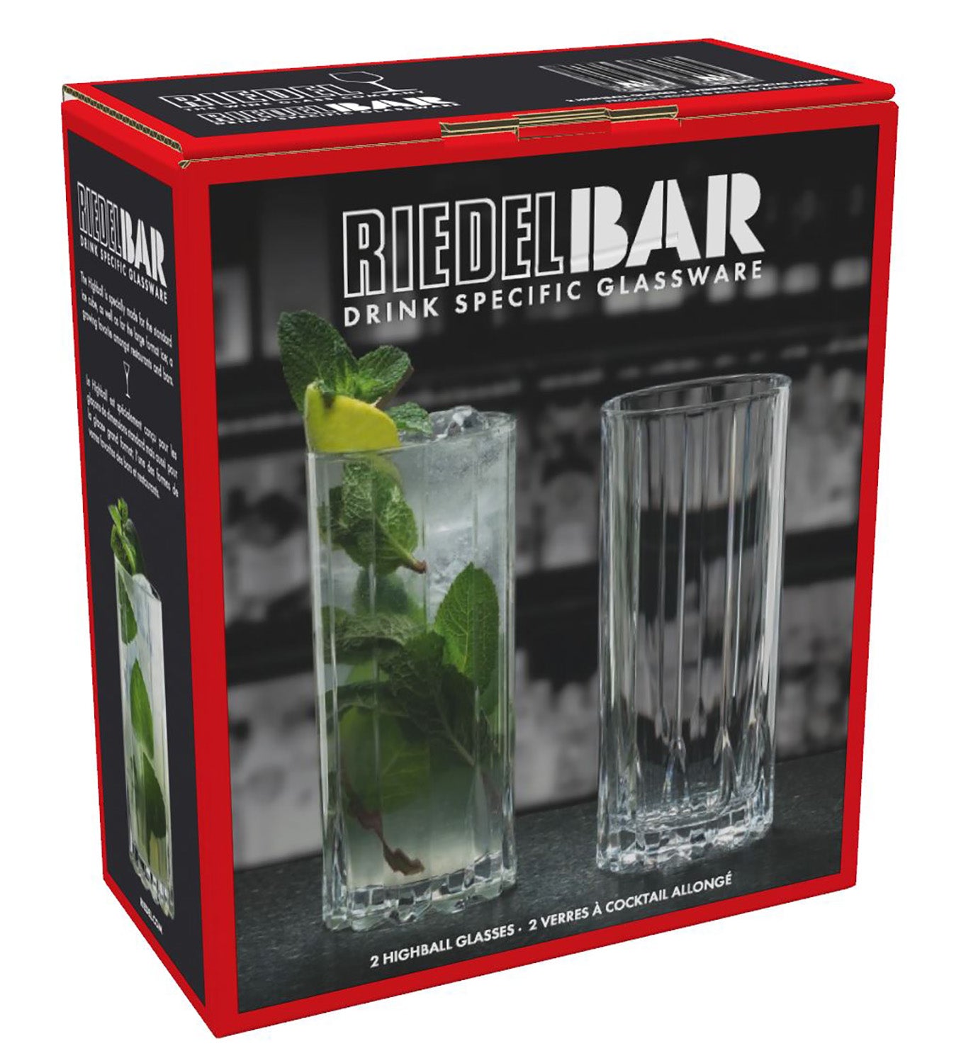 Riedel Bar Drink Highball Glass, Set of 2