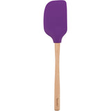 Tovolo Flex-Core Wood Handled Silicone Jumbo Spatula, Vivid Violet