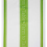 MU Kitchen 100% Cotton Jacquard Woven Dishtowel, Farm to Table