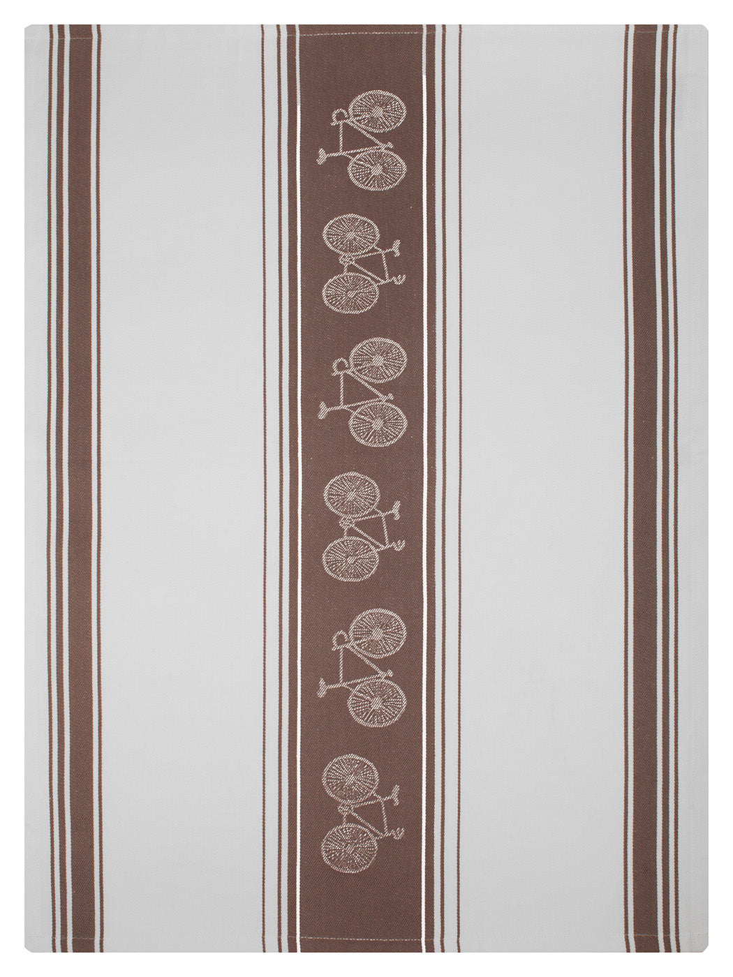 MU Kitchen 100% Cotton Jacquard Woven Dishtowel, City Bikes