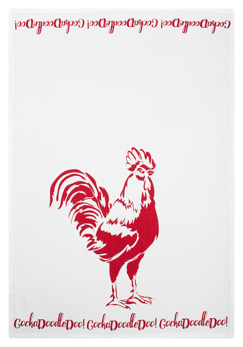 MU Kitchen Designer Print Kitchen Towel, Multiple Designs, Red Rooster