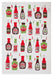 MU Kitchen Designer Print Kitchen Towel, Multiple Designs, Hot Sauce