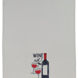 MU Kitchen Designer Print Kitchen Towel, Wine Not