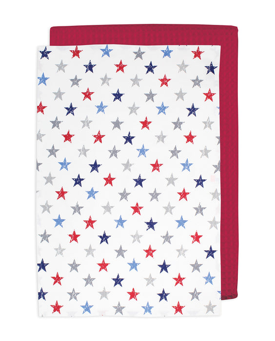 MU Kitchen Designer Print Kitchen Towel, Set of 2, Stars