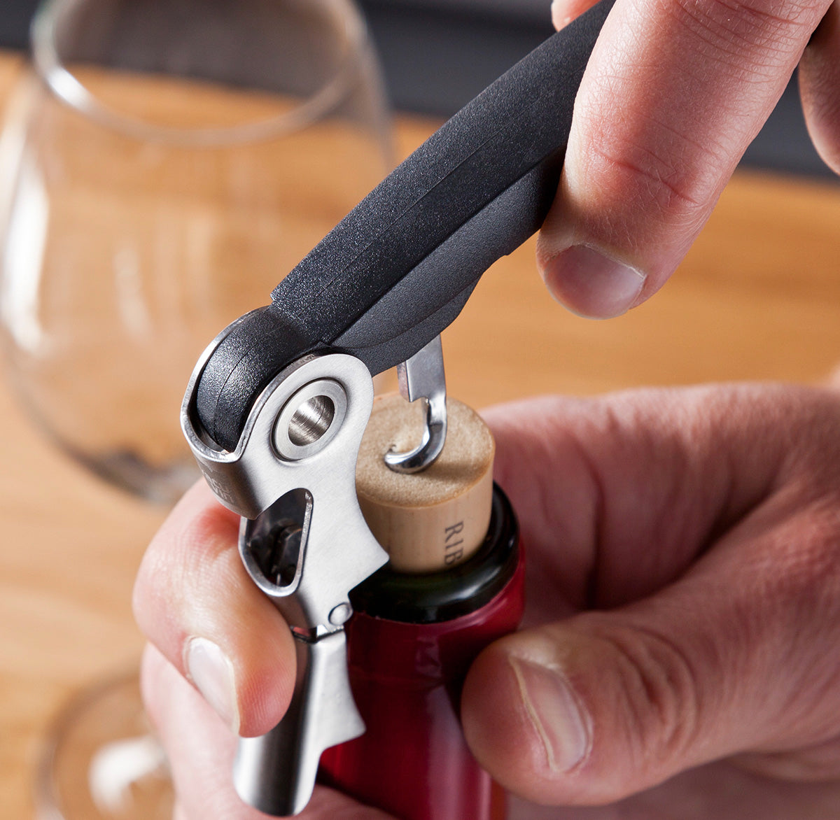 Vacu Vin Double Hinged Winged Corkscrew