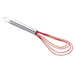 Cuisipro 8 Inch Silicone Flat Whisk, Red