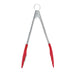 Cuisipro 9.5 Inch Tongs With Teeth, Red