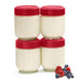 Cuisipro 6 Ounce Yogurt Maker Glass Jars, 4 Piece Set
