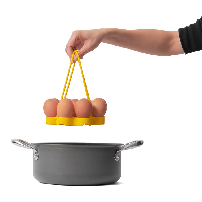 Cuisipro Silicone Egg Rack, Yellow