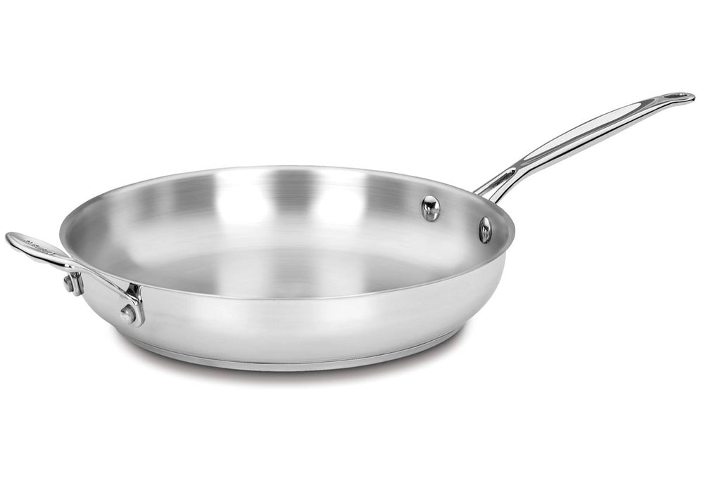 Cuisinart Chef's Classic Stainless 12 Inch Skillet, Stainless Steel
