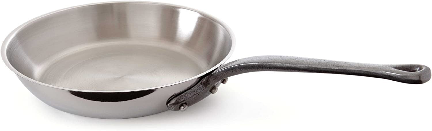 Mauviel M'Cook Ci Stainless Steel Frypan, 11.7 Inch