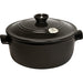 Emile Henry Flame Round Stewpot Dutch Oven, 5.5 Quart, Charcoal