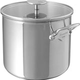 Mauviel M'Cook Stainless Steel Stockpot W/Glass Lid, 9.4 Inch