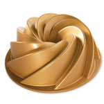 Nordic Ware Cast Aluminum Heritage Bundt Pan, Gold