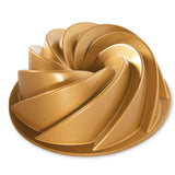 Nordic Ware Cast Aluminum Heritage Bundt Pan, Gold