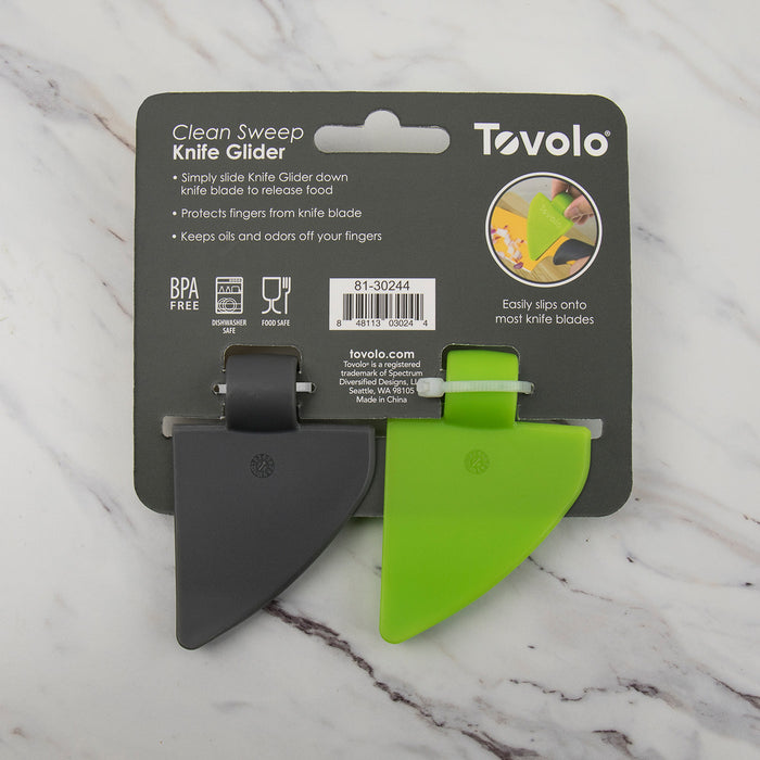 Tovolo Clean Sweep Knife Glider Garlic Knife Cleaner, Assorted Colors