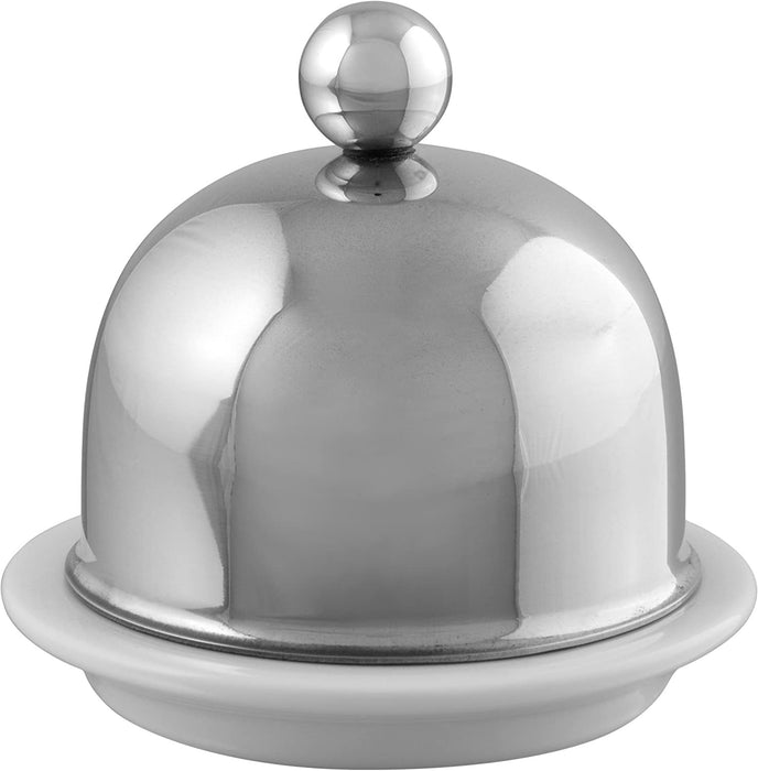 Mauviel M'Minis Butter Dish, Stainless, 3.5 Inch