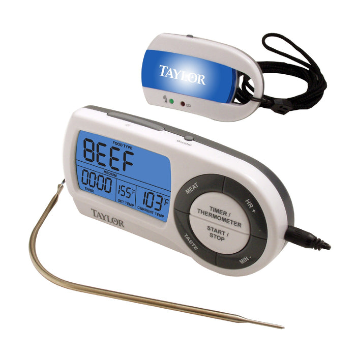 Taylor Wireless Probe Grill Thermometer With Remote Pager