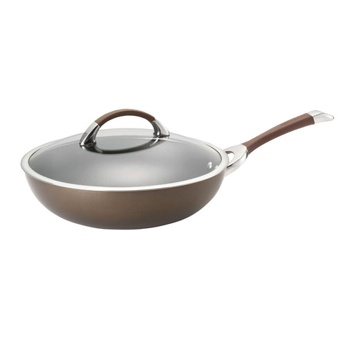 Circulon Symmetry Chocolate Hard-Anodized Nonstick 12-Inch Covered Essential Pan