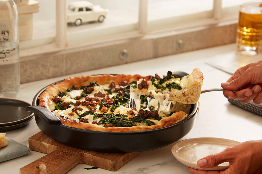Emile Henry 12-Inch Round Deep Dish Pizza Pan