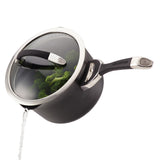 Circulon Symmetry 3.5 qt. Covered Straining Saucepan