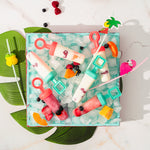 Cuisipro Snap-Fit Square Pop Mold, 2.9oz/85ml, Set of 6, Turquoise