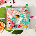 Cuisipro Snap-Fit Square Pop Mold, 2.9oz/85ml, Set of 6, Turquoise