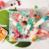 Cuisipro Snap-Fit Square Pop Mold, 2.9oz/85ml, Set of 6, Turquoise