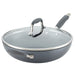 Anolon Advanced Home Hard-Anodized Nonstick Ultimate Pan with Lid, 12-Inch, Moonstone