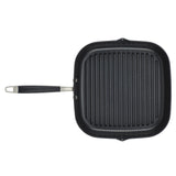 Anolon Advanced Home Hard-Anodized Nonstick Deep Square Grill Pan, 11-Inch, Onyx