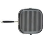 Anolon Advanced Home Hard-Anodized Nonstick Deep Square Grill Pan, 11-Inch, Onyx
