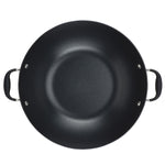 Anolon Advanced Home Hard-Anodized Nonstick Wok with Side Handles and Lid, 14-Inch, Onyx