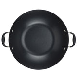 Anolon Advanced Home Hard-Anodized Nonstick Wok with Side Handles and Lid, 14-Inch, Onyx