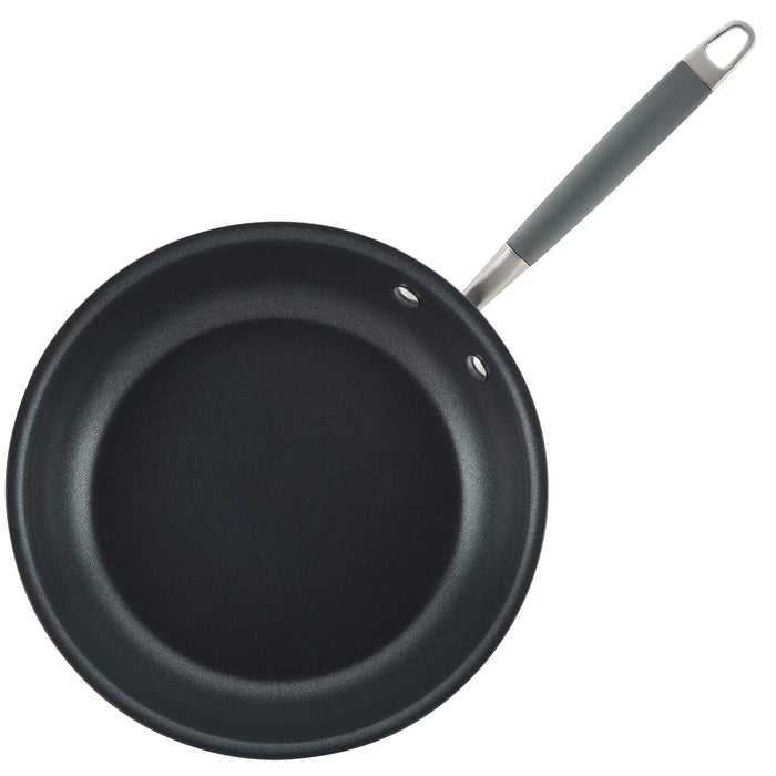 Anolon Advanced Home Hard-Anodized Nonstick Frying Pan, 12.75-Inch, Moonstone