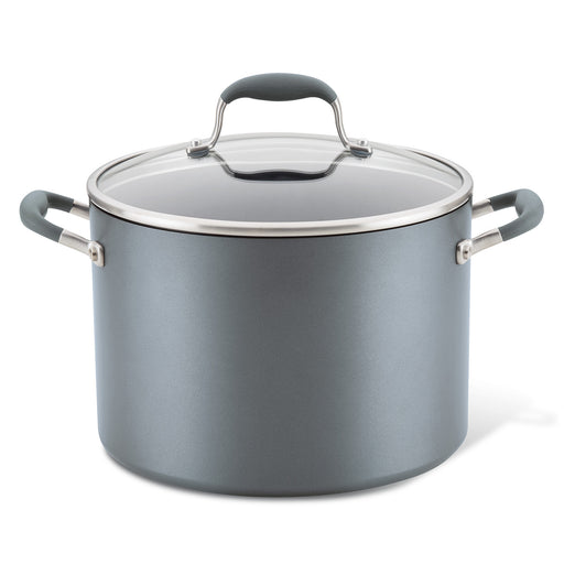 Anolon Advanced Home Hard-Anodized Nonstick Stockpot with Lid, 10-Quart, Moonstone