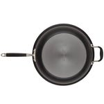 Anolon Advanced Home Hard-Anodized Nonstick Frying Pan with Helper Handle, 14.5-Inch, Onyx