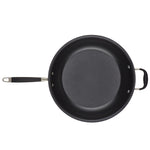Anolon Advanced Home Hard-Anodized Nonstick Frying Pan with Helper Handle, 14.5-Inch, Onyx
