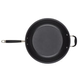 Anolon Advanced Home Hard-Anodized Nonstick Frying Pan with Helper Handle, 14.5-Inch, Onyx