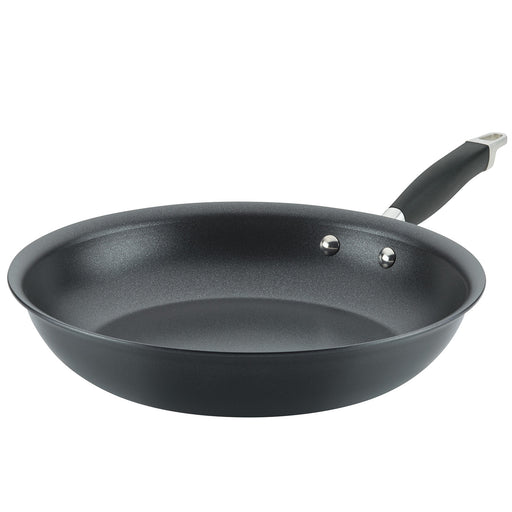 Anolon Advanced Home Hard-Anodized Nonstick Frying Pan, 12.75-Inch, Onyx